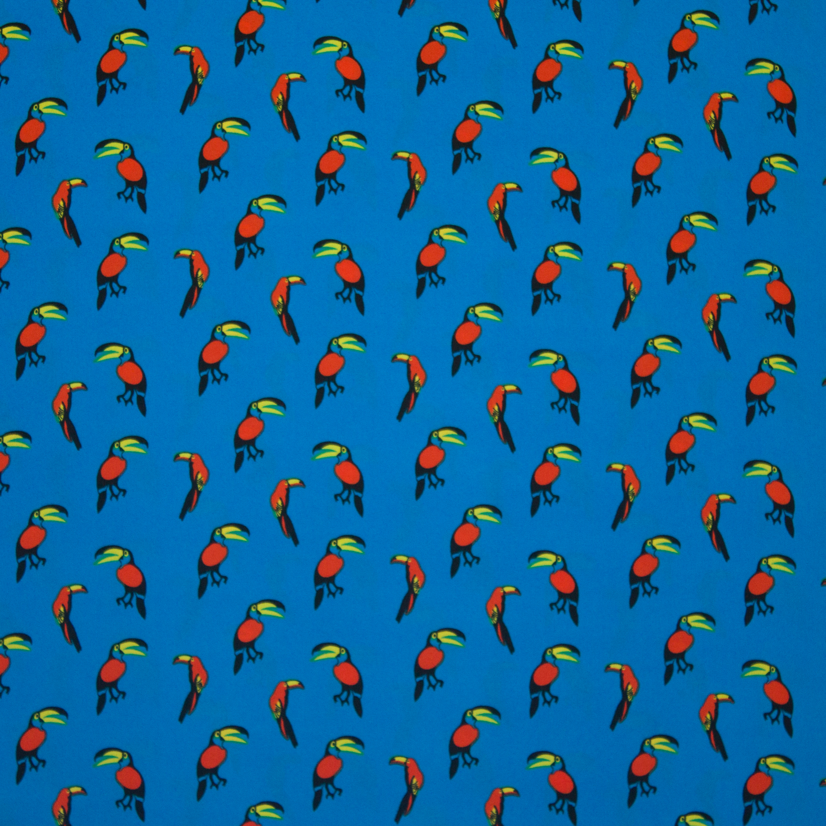 fijne polyester met toekanmotief